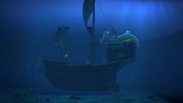 Bild 1 von 1: Jack, Lotus und Tashi werden von einem Drachen aufgespürt.