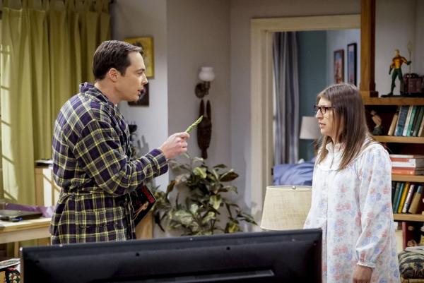 Bild 1 von 8: Sheldon (Jim Parsons, l.); Amy (Mayim Bialik)