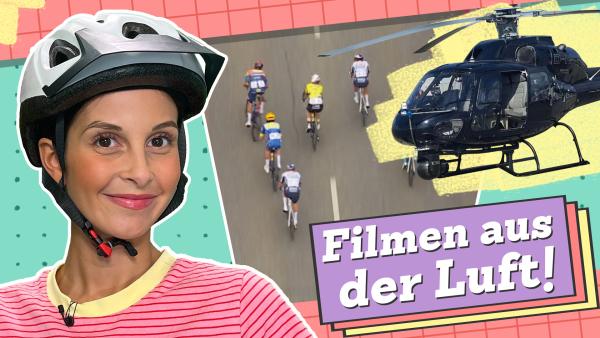 Bild 1 von 1: Team Timster zeigt dir, wie die Bilder beim Radrennen ins Fernsehen kommen.