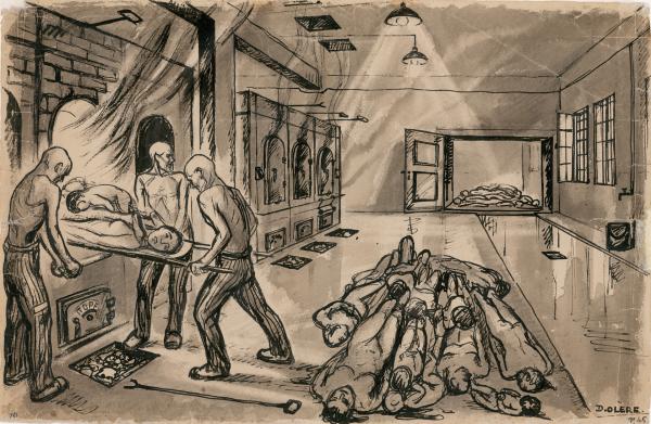 Bild 1 von 1: Zeichnung des Auschwitz-Überlebenden David Olere.