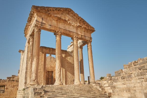 Bild 1 von 15: Der kapitolinische Tempel in Dougga/Thugga war Jupiter, Juno und Minerva geweiht.