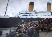 Die Titanic in Farbe