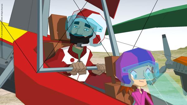 Bild 1 von 3: Claire im Ultraleichtflugzeug
© KiKA/Gaumont-Alphanim - Honorarfreie Verwendung gemäß AGB im redaktionellen Zusammenhang mit genannter Sendung bei Nennung \