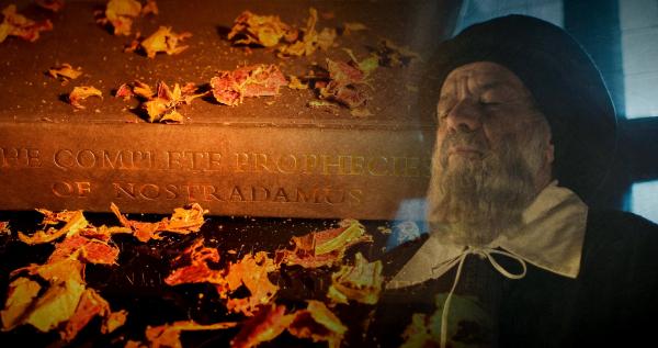 Bild 1 von 3: Um seine Prophezeiungen zu deuten, begibt sich Nostradamus in einen meditativen Zustand.