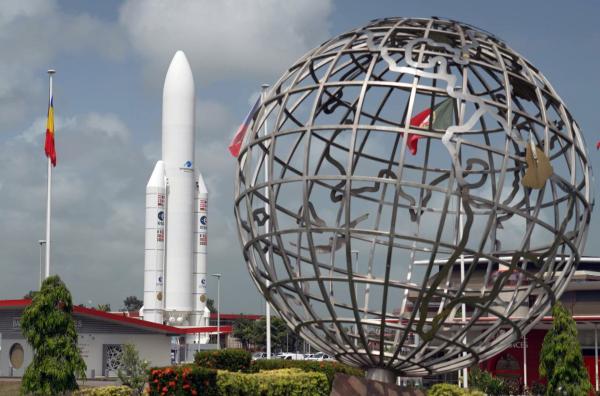 Bild 1 von 4: In der Nähe der Stadt Kourou in Französisch-Guayana befindet sich der Weltraumbahnhof von Europa.