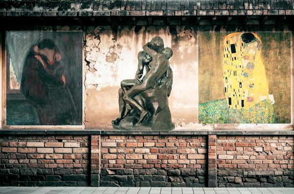 Bild 1 von 2: Küssen ist so alt wie die Menschheit selbst und ein zeitloses Motiv der Liebe.