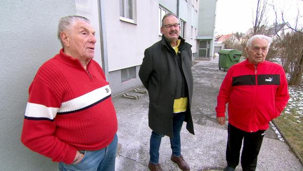 Bild 1 von 7: Im Bild: Die meisten Mieterinnen und Mieter in der Robert-Stolz-Siedlung haben unbefristete Mietverträge, die nicht so leicht gekündigt werden können. Trotzdem machen sich viele Sorgen um ihre Zukunft.