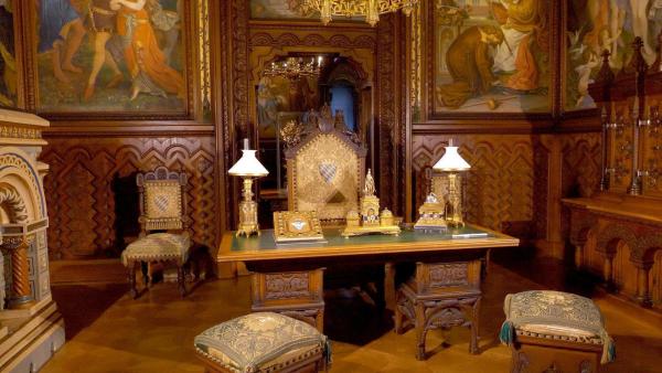 Bild 1 von 10: Im Bild: Schloss Neuschwanstein, innen.