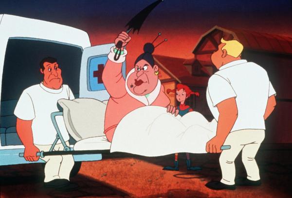 Bild 1 von 12: Im Bild: Pippi begleitet die reiche Tante Matilda ins Krankenhaus.