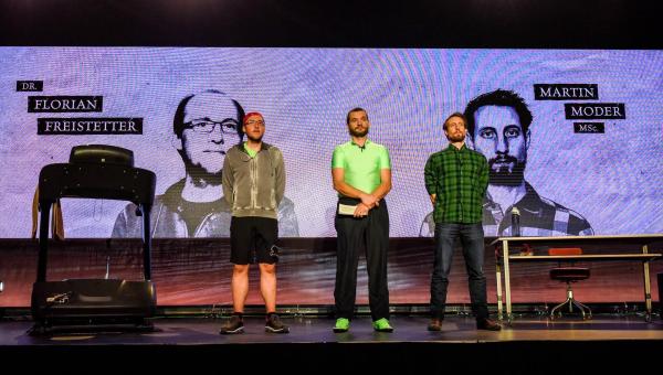 Bild 1 von 13: Im Bild: Dr. Florian Freistetter, Martin Puntigam, Martin Moder.