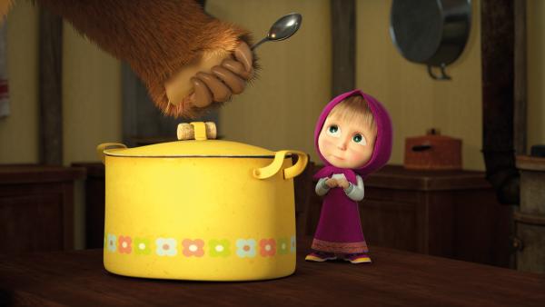 Bild 1 von 1: Mascha ist traurig, dass es Suppe gibt.