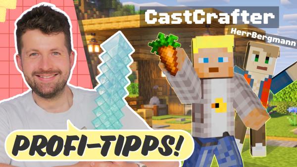 Bild 1 von 1: Tim geht der Frage auf den Grund, warum Minecraft so beliebt ist. Dafür trifft er echte Minecraft-Profis!