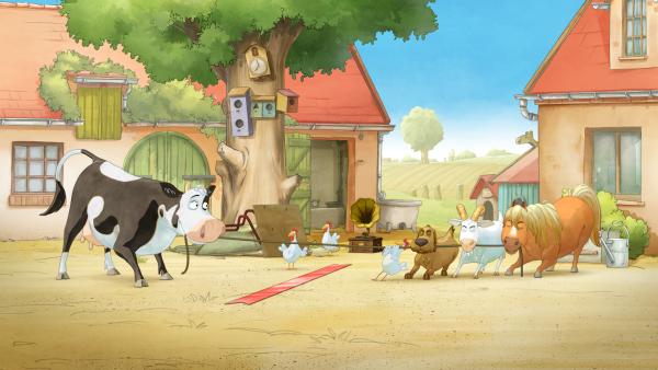 Bild 1 von 4: Tauziehen ist der entscheidende Wettkampf für Lieselotte.