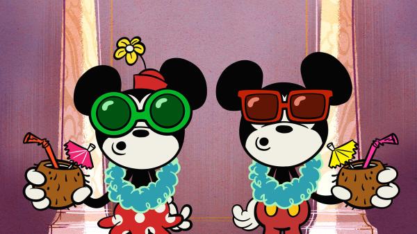 Bild 1 von 3: Mickys und Minnies entspannende Kreuzfahrt entpuppt sich als reiner Alptraum als sie gezwungen werden, an allen Aktivitäten teilzunehmen, die auf dem Schiff angeboten werden.