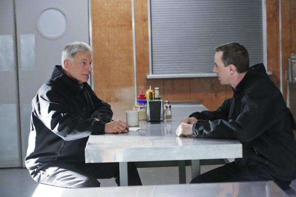 Bild 1 von 13: Noch tappen Gibbs (Mark Harmon, l.) und McGee (Sean Murray, r.) im Dunkeln. Doch werden sie den Mörder des aktuellen Falles finden?