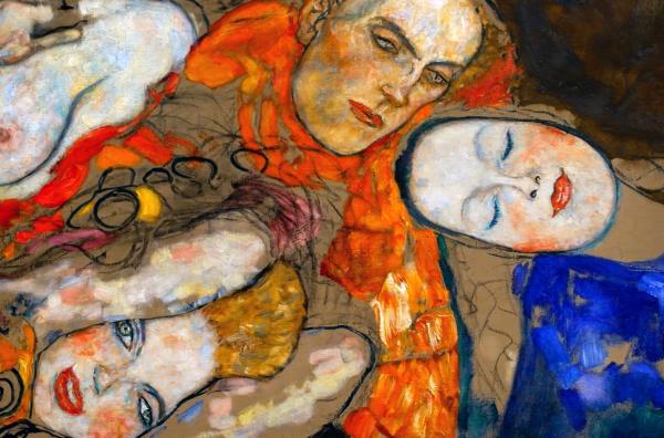 Bild 1 von 4: Ausschnitt aus dem Gemälde ?Die Braut? (1917-1918) von Gustav Klimt, Klimt Foundation, Wien