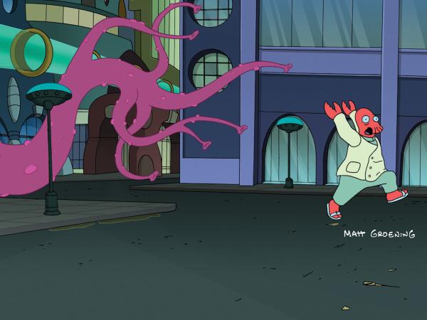 Bild 1 von 24: Die Anomalie sorgt für allerlei Chaos in Neu New York, was Zoidberg am eigenen Leib spüren muss ...