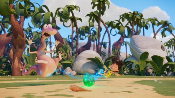 Bild 1 von 5: Lucy und Minus Drei hätten besser nicht den Meteoriten angefasst.