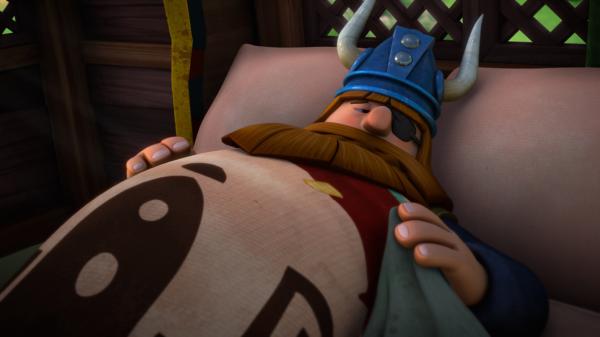 Bild 1 von 6: Halvar ist krank und muss das Bett hüten.