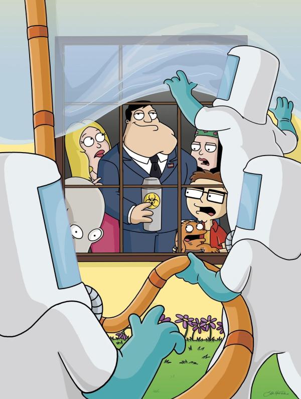 Bild 1 von 3: (v.l.n.r.) Roger; Francine Smith; Stan Smith; Hayley Smith; Steve Smith