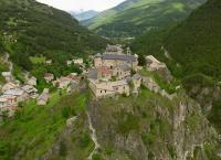Die französischen Alpen von oben