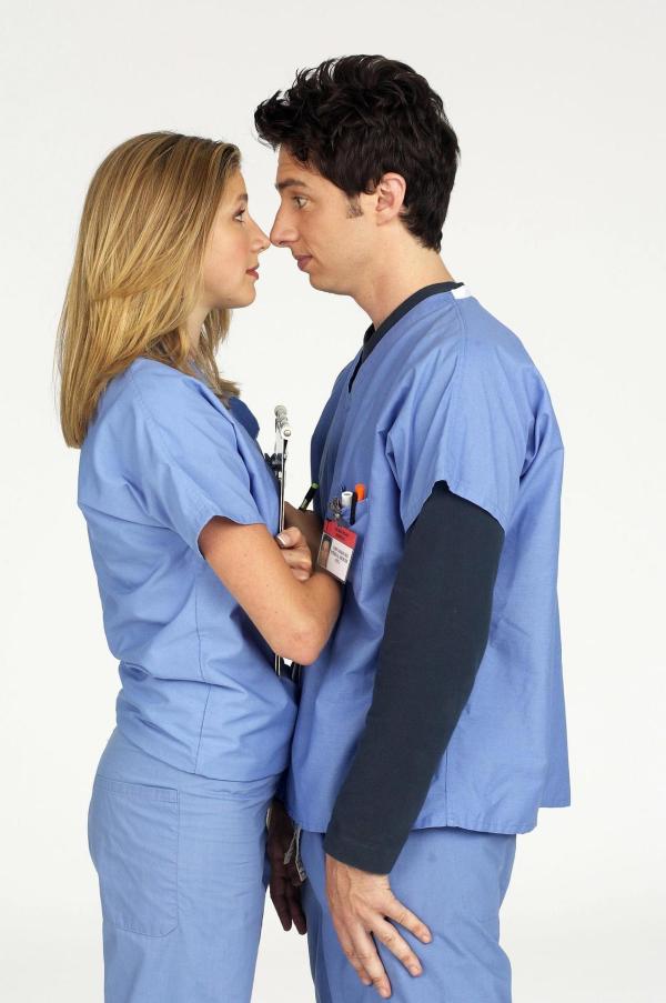 Bild 1 von 33: Im Bild: Sarah Chalke (Elliot Reid), Zach Braff (John 'J.D.' Dorian).