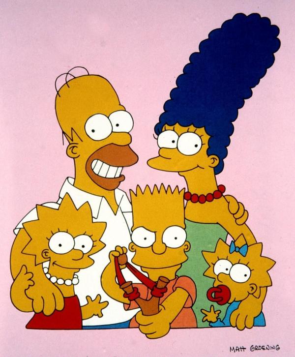 Bild 1 von 8: (4. Staffel) - Die Simpsons, eine etwas andere amerikanische Familie: Vater Homer (2.v.l.), Mutter Marge (2.v.r.), Lisa (l.), Bart (M.) und Maggie (r.).