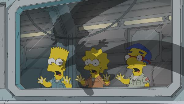 Bild 1 von 20: (v.l.n.r.) Bart; Lisa; Milhouse
