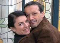 Glück auf halber Treppe