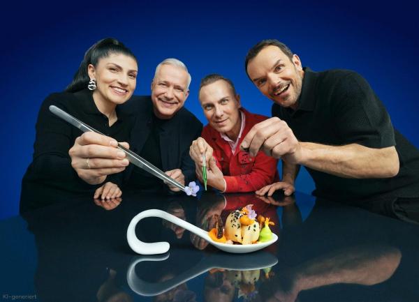 Bild 1 von 9: (v.l.n.r.) Elif Oskan; Alexander Herrmann; Tim Raue; Steffen Henssler