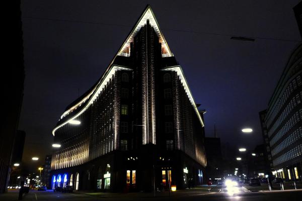 Bild 1 von 7: Das Chile-Haus überstand die Bombardements der Aliierten nahezu unbeschadet.