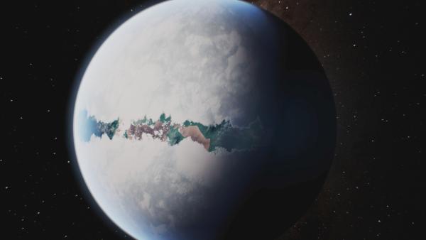 Bild 1 von 7: Der plötzliche Anstieg des Sauerstoffs in der Atmosphäre führte womöglich zu einer globalen Vereisung, die sich bis zum Äquator ausbreitete.