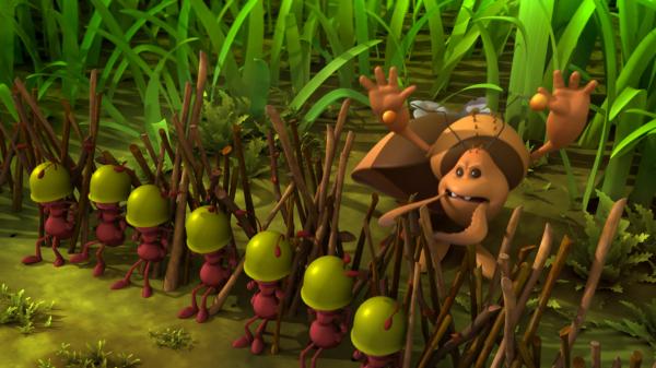 Bild 1 von 10: Ein Ameisenlöwe belagert die Ameisen.