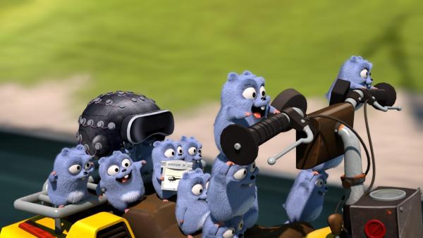 Bild 1 von 6: Grizzy und die Lemminge