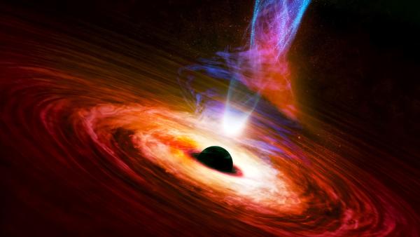 Bild 1 von 4: Was geschieht in der Tiefe dieser unsichtbaren Regionen? Verdichtet sich Materie zu einer unvorstellbar kleinen Singularität?