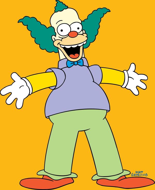 Bild 1 von 20: (19. Staffel) - Krusty der Clown hat eine eigene Fernsehshow und stellt eine übertriebene Albernheit zur Schau ...