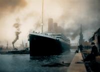 Die Titanic in Farbe