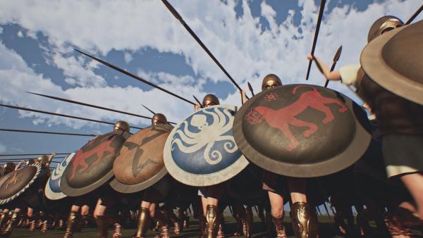 Bild 1 von 2: In der Schlacht bei Marathon gelingt es dem kleinen Heer der Athener, den Angriff der persischen Armee von König Dareios I. abzuwehren.