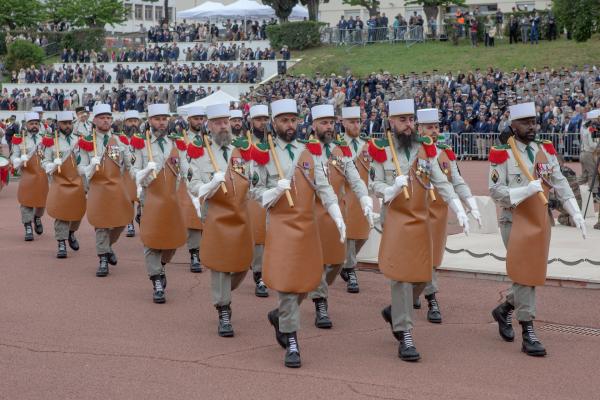 Bild 1 von 7: Pioniere der Legion beim Camerone-Fest der Legion im französischen Aubagne