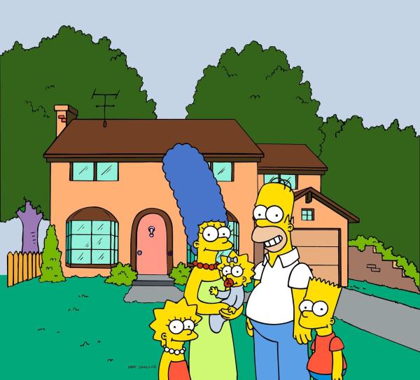 Bild 1 von 20: (19. Staffel) - Die Simpsons sind eine nicht alltägliche Familie: (v.l.n.r.) Lisa, Magre, Maggie, Homer und Bart ...