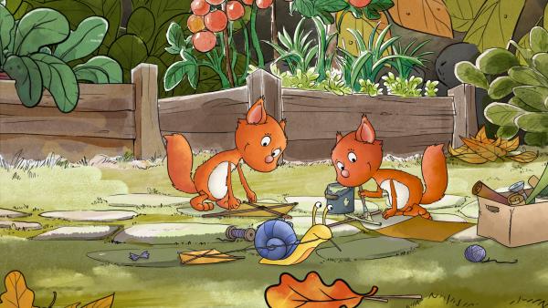 Bild 1 von 2: Billy, Benny und Schnecki freuen sich schon auf das Drachenfest!