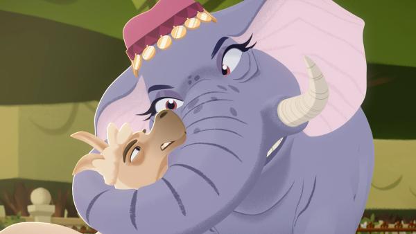 Bild 1 von 3: Ein Streit unter den Tieren macht so viel Krach, dass der König seinen Zoo schließen will. Belfort und Lupin müssen zwischen den Tieren schlichten.