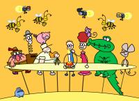 TOM und das Erdbeermarmeladebrot mit Honig