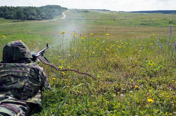 Bild 1 von 5: Tägliche militärische Manöver auf dem US-Truppenübungsplatz in Grafenwöhr