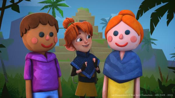 Bild 1 von 3: Arrietty bestaunt ihre Doppelgängerin aus Knete.