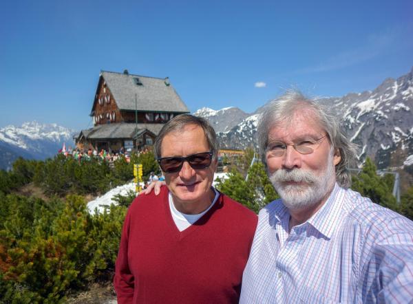Bild 1 von 4: Im Bild: Franz Klammer, Georg Riha.