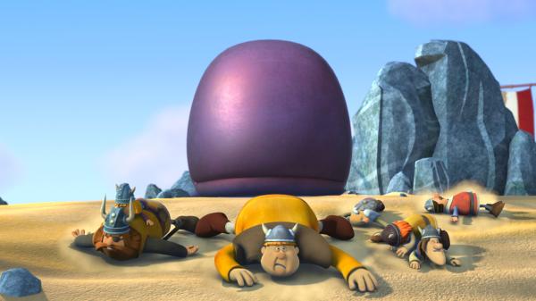 Bild 1 von 6: Jetzt haben alle ein Problem: der Wal und die Wikinger!