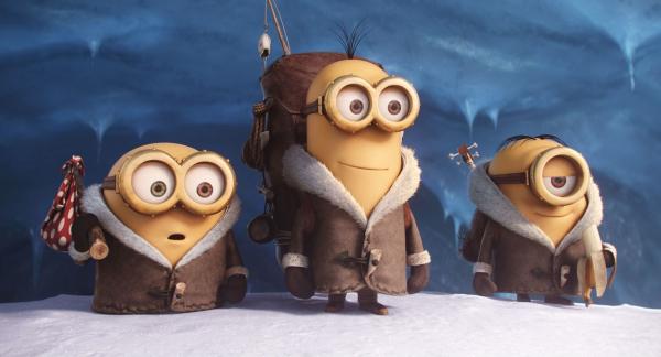 Bild 1 von 2: (L to R) BOB, KEVIN and STUART are on a mission in Minions, Universal Pictures and Illumination Entertainment?s comedy adventure in which the Minions try to save all Minionkind?from annihilation.Credit: Universal Pictures and Illumination Entertainment