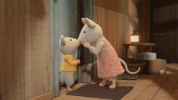 Bild 1 von 2: Julia (rechts) möchte Sam beweisen, dass sie wirklich zaubern kann. Dafür braucht sie die Hilfe von Sams kleinem Bruder Ben (links).