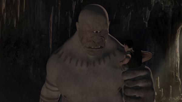 Bild 1 von 2: Die riesigen Zyklopen waren Menschenfresser. Der Legende nach haben sie auch mehrere Menschen nacheinander verschlungen.